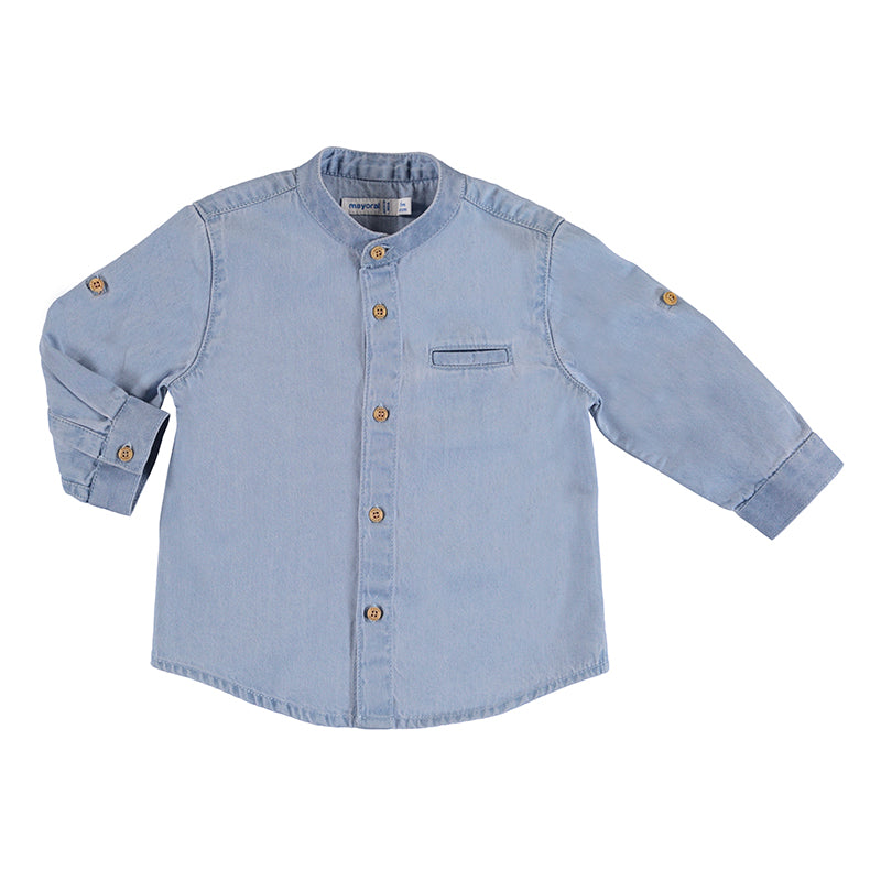 Camisa Ml Denim Cuello