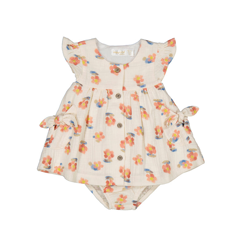 Vestido Estampado con Bolsillos