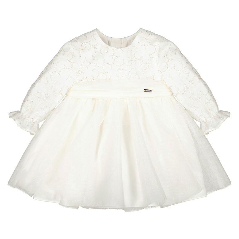 Vestido Tul Bordado Lurex