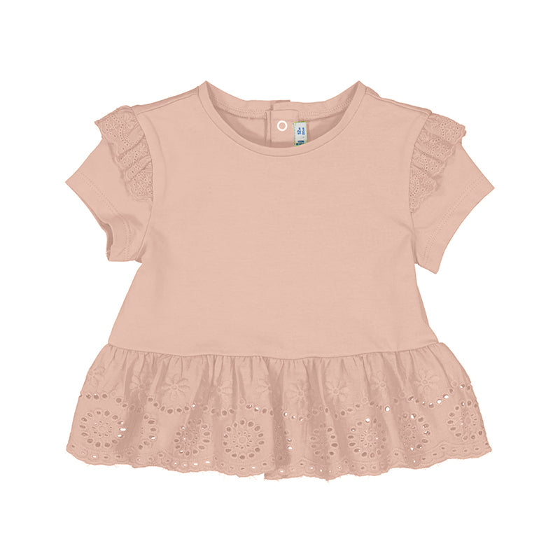 Camiseta Combinada Perforada
