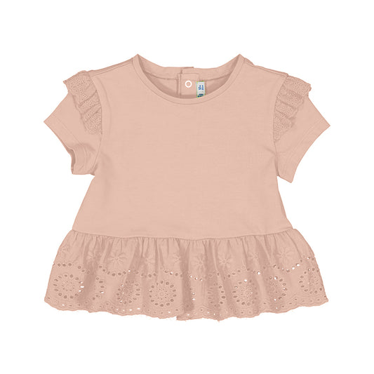 Camiseta Combinada Perforada