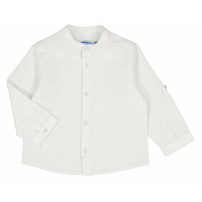 Camisa Ml Lino Cuello