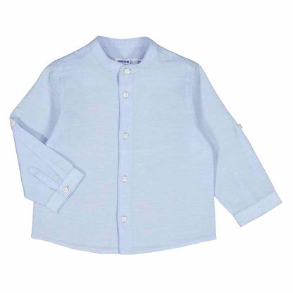 Camisa Ml Lino Cuello