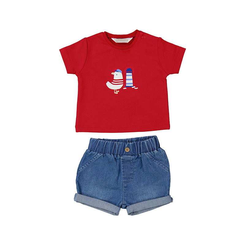 Conjunto Pantalon Corto Tejano