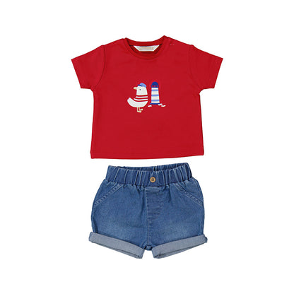Conjunto Pantalon Corto Tejano