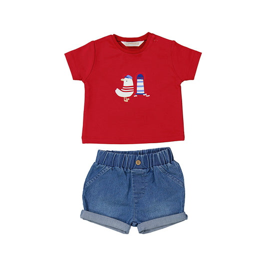 Conjunto Pantalon Corto Tejano