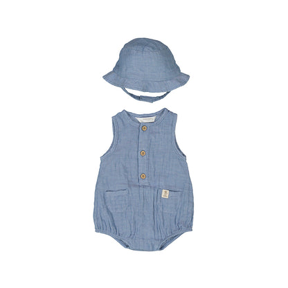 Mameluco y Gorro Plana