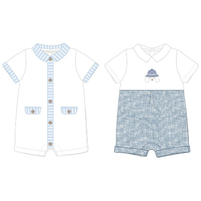 Set 2 Mamelucos con  cuello