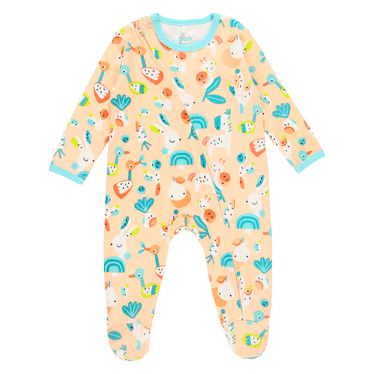 Pelele Punto Estampado con Polainas