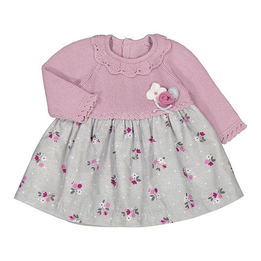 Vestido Combinado Tricot
