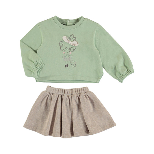 Conjunto Falda Bordado