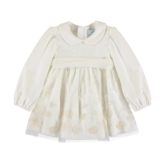 Vestido con Tul Corazones