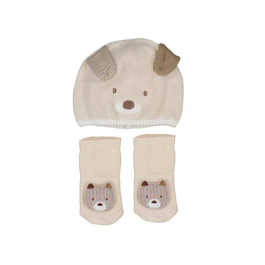 Set Gorro y Medias Tricot