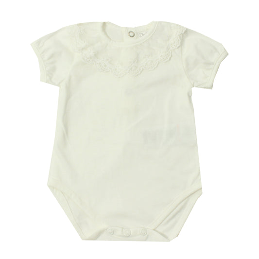 Body Cuello Volante De Encaje