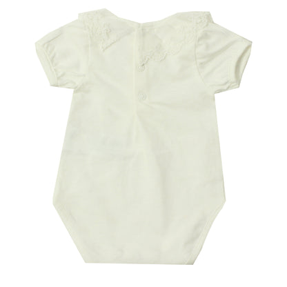 Body Cuello Volante De Encaje