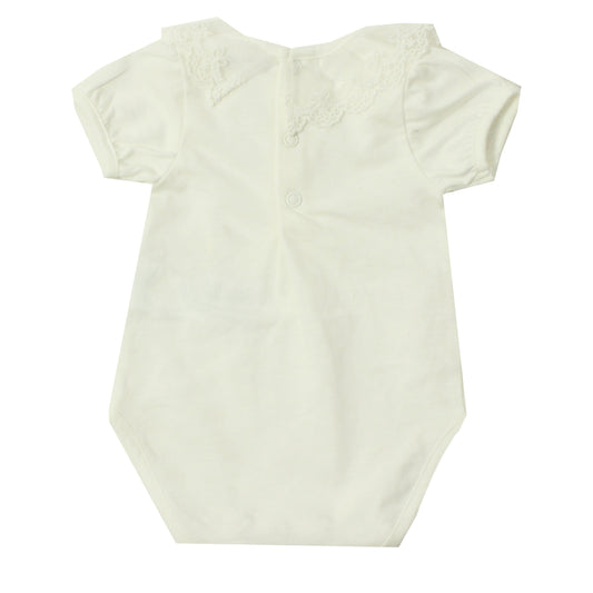 Body Cuello Volante De Encaje