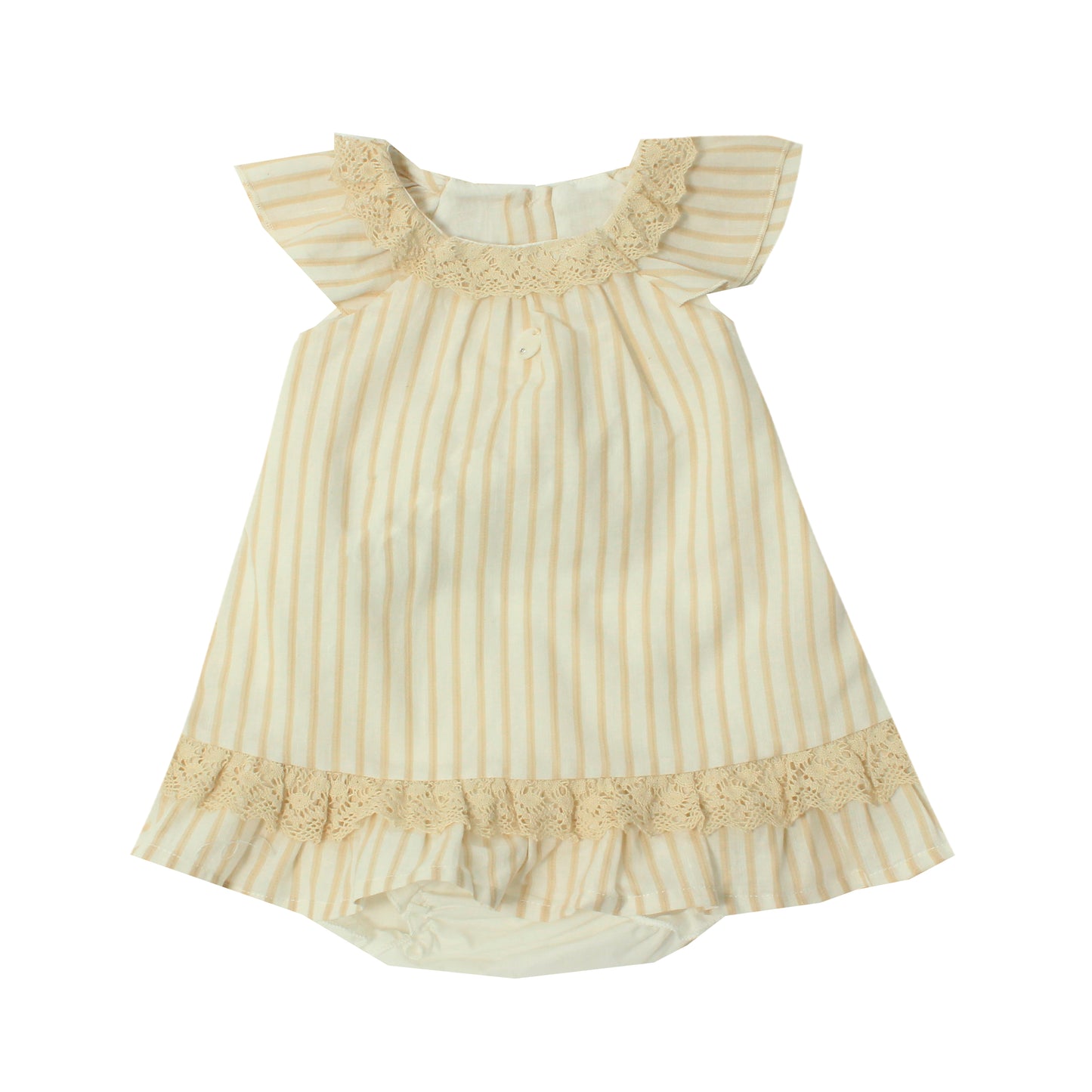 Vestido a Rayas con Cubrepañal