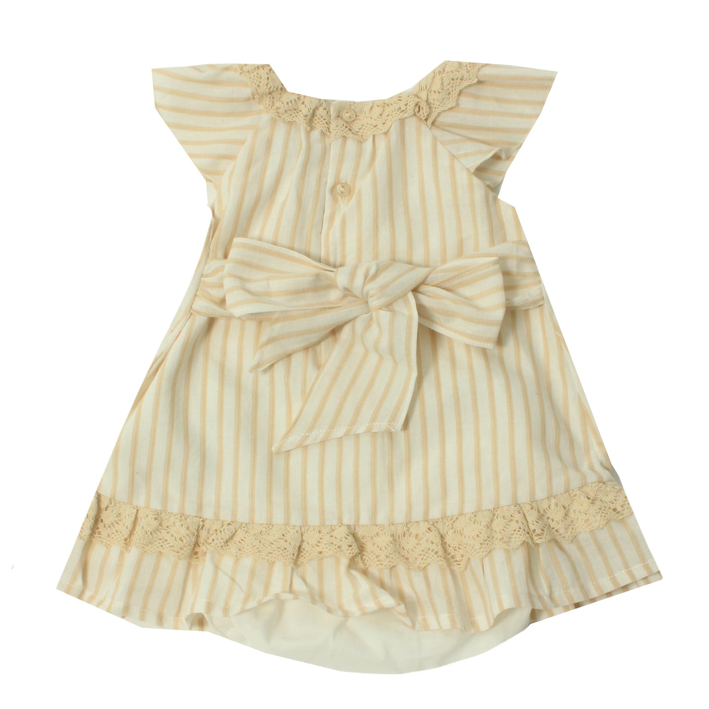 Vestido a Rayas con Cubrepañal