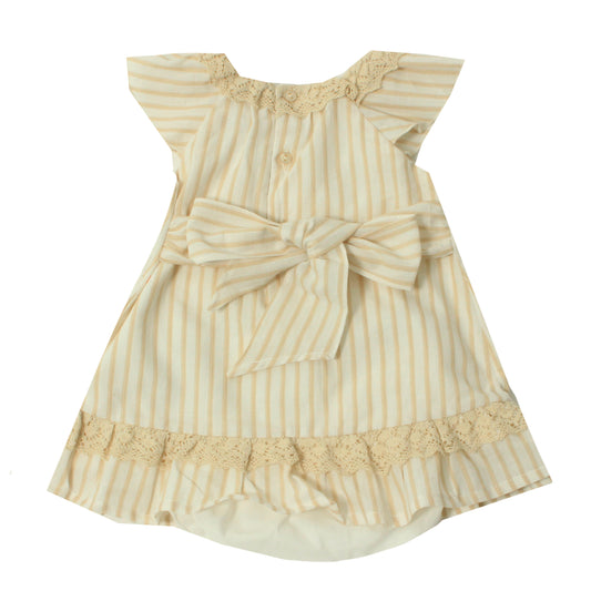 Vestido a Rayas con Cubrepañal