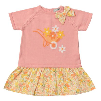 Vestido en Hilo/Tela Estampada