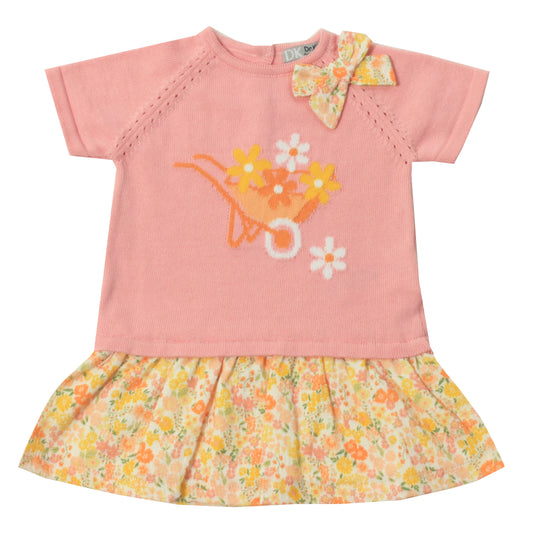 Vestido en Hilo/Tela Estampada