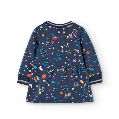 Vestido Felpa Estampado