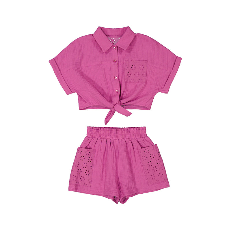 Conjunto Short Perforado