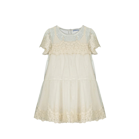 Vestido Tul Bordado