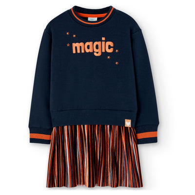 Vestido Felpa Combinado