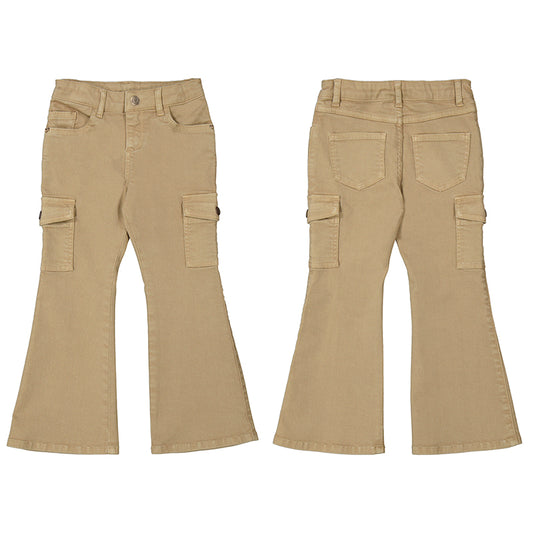 Pantalón Sarga Cargo Flare