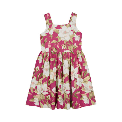 Vestido Saten Flores