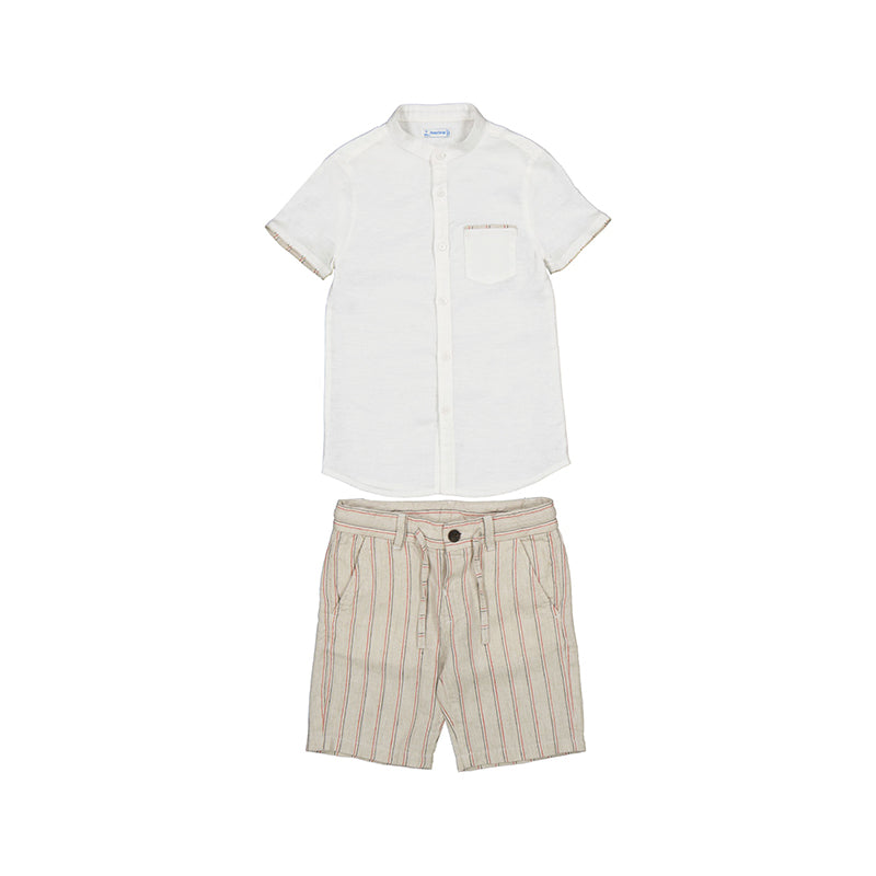 Conjunto Bermuda Lino