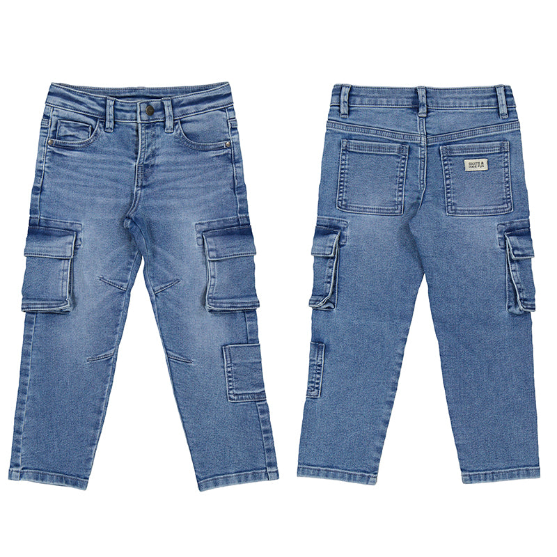 Pantalón Cargo Denim