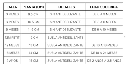 Zapaticos Algodón Classic