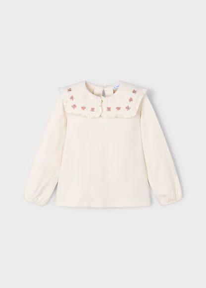 Blusa Punto Cuello Volantes