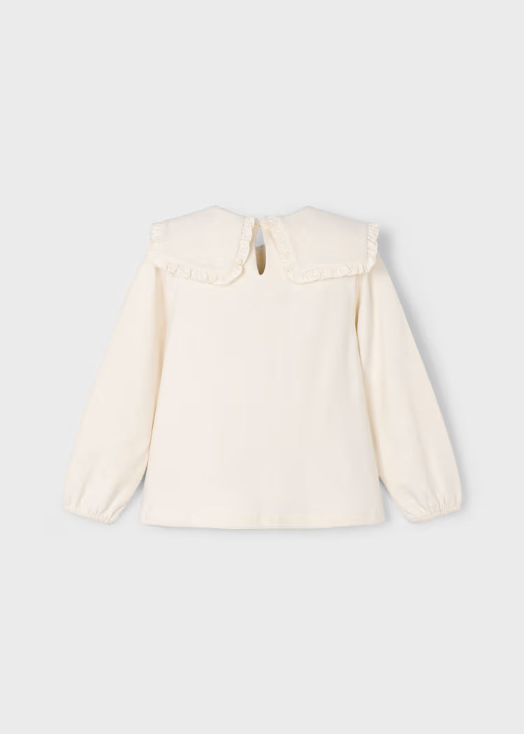 Blusa Punto Cuello Volantes
