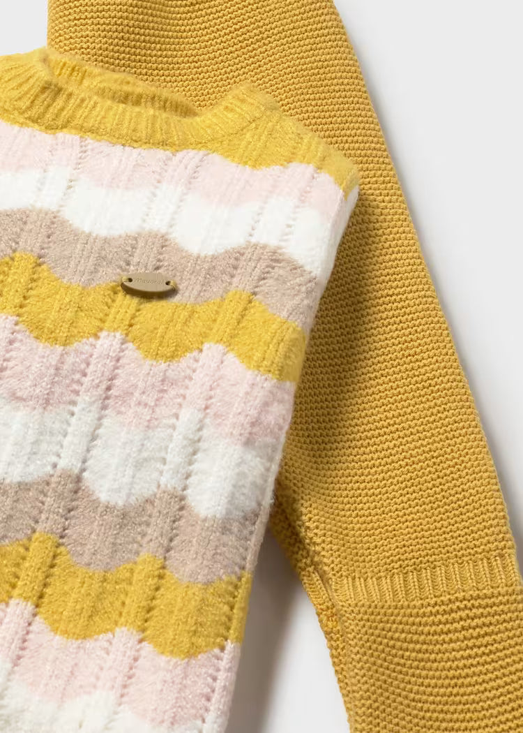 Conjunto polaina y gorro tricot