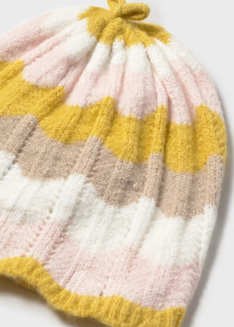 Conjunto polaina y gorro tricot