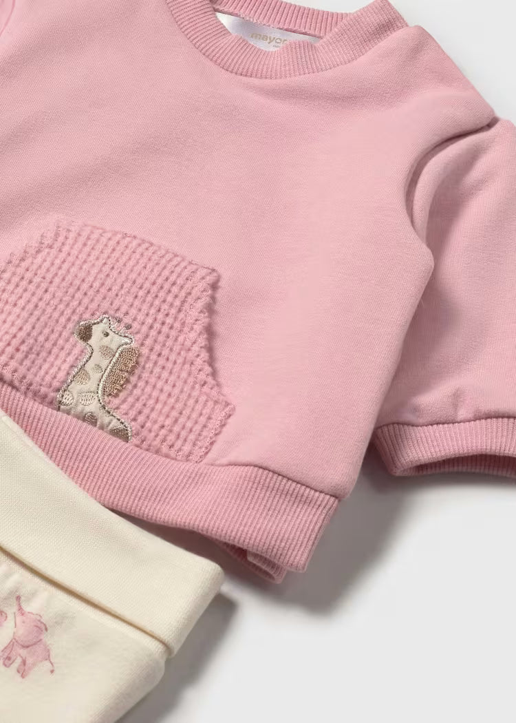 Conjunto polaina felpa